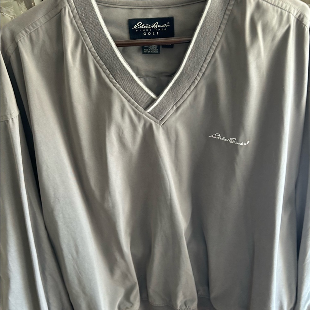 Eddie Bauer Gray V-Neck Pullover. Make An Offer!!